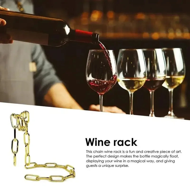 Chain-Linked Wine Presentation