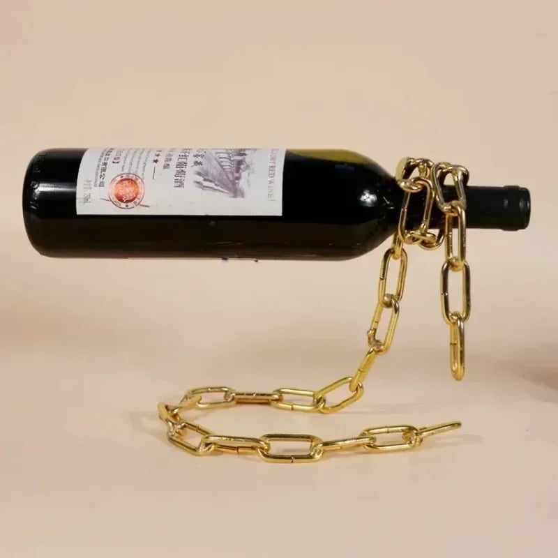 Chain-Linked Wine Presentation